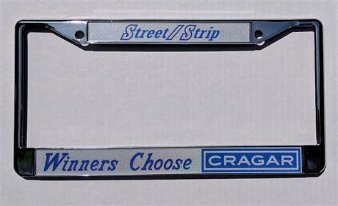 Withc license plate frame